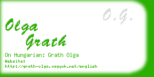 olga grath business card